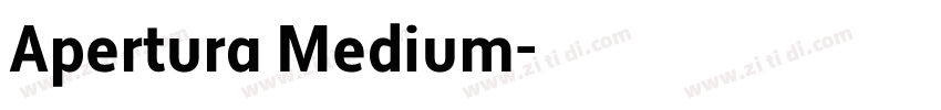 Apertura Medium字体转换